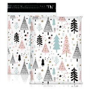Christmas Tree 20 Poly Mailers 10 x 13 multi color